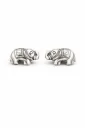 Royal Elephant Charm Stud Earrings