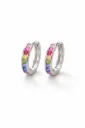 Rainbow Prism Hoop Earrings