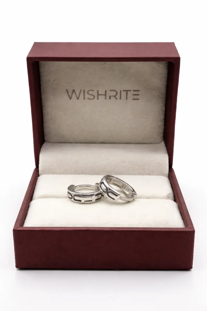 Urban Edge Silver Hoop Earrings